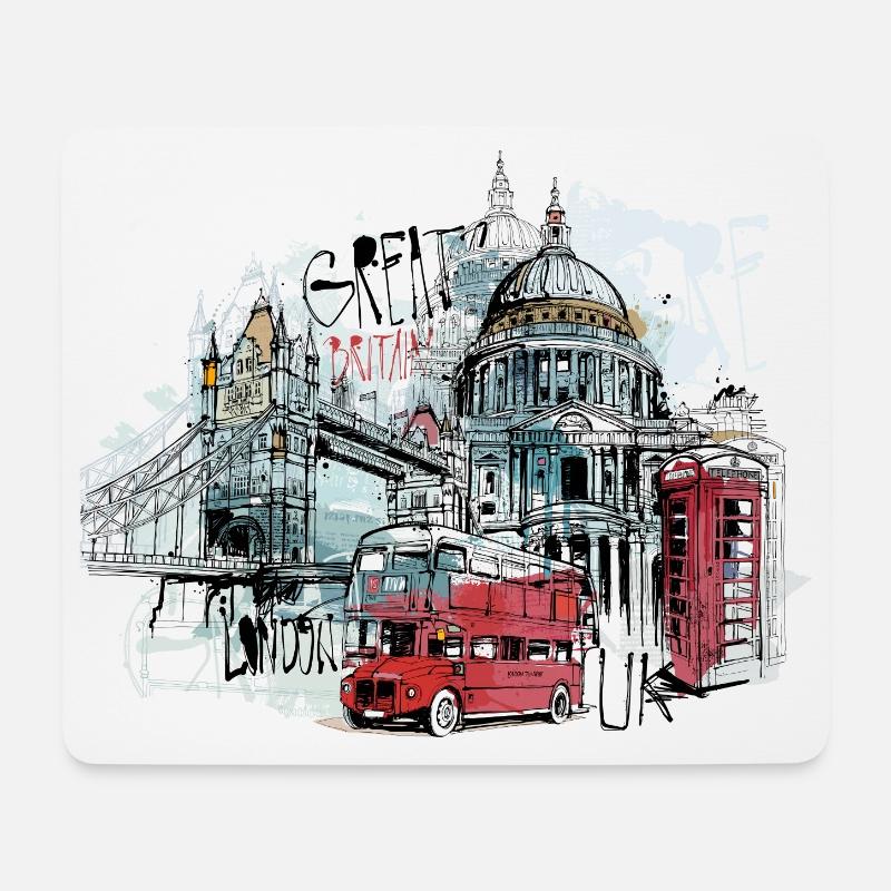 London - Mouse Pad (horizontal) - white