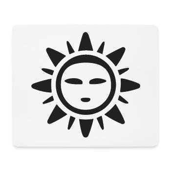 Abstrakte Sonne Sonnenschein Abstrakte Kunst - Mousepad (Querformat) - Weiß - Vorne