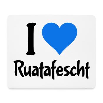 I Love Ruatafest Rutenfest Ravensburg Oberschwaben - Mousepad (Querformat) - Weiß - Vorne