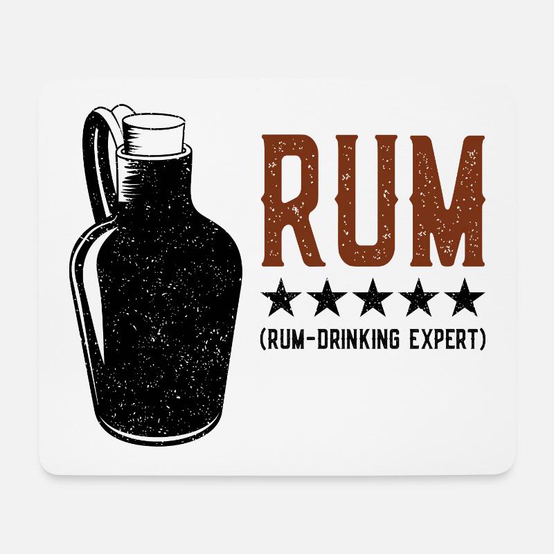 Rum - Drinking Expert Rumtrinker - Mouse Pad (horizontal) - white
