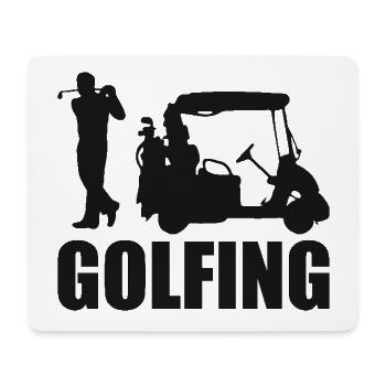Golfing Golf Spruch Golfspieler - Mousepad (Querformat) - Weiß - Vorne