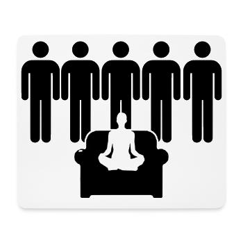 5 vs 1 Internet Humor Porn Design als Vektor - Mousepad (Querformat) - Weiß - Vorne