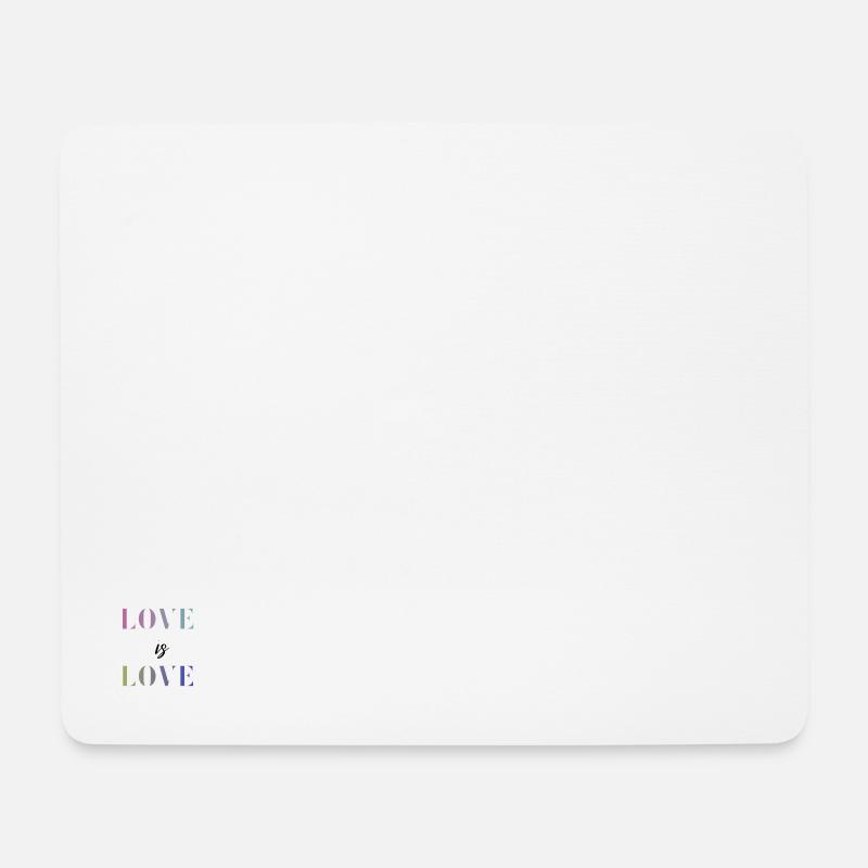 Love is Love - Mousepad (Querformat) - Weiß
