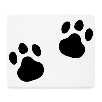 Paw print Meow Paw Gift Idea Cat - Mouse Pad (horizontal) - white - Front