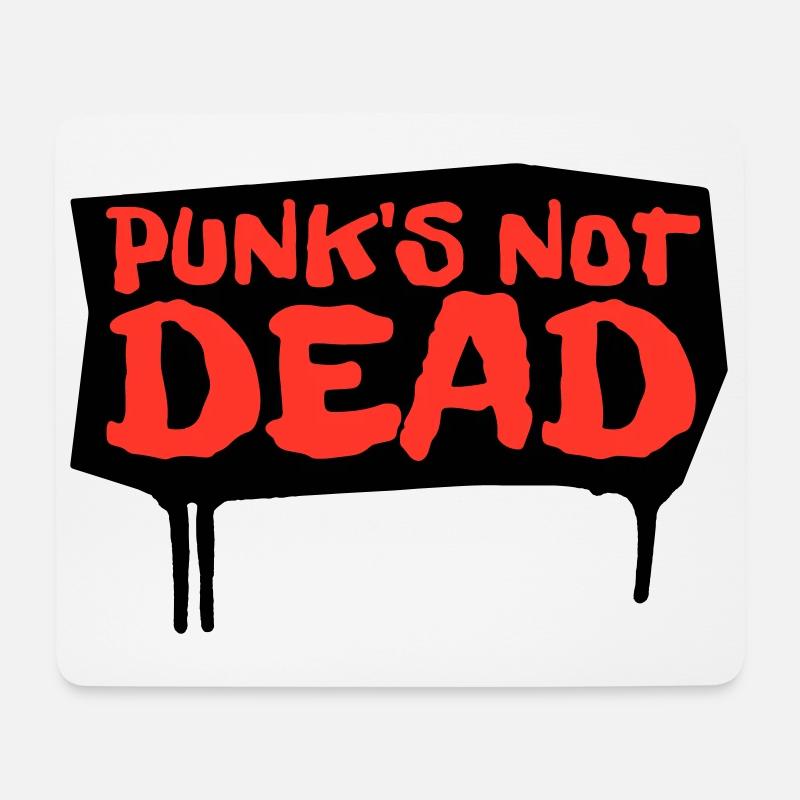 punks not dead | red-edition - Mousepad (Querformat) - Weiß
