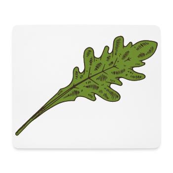 Salade de roquette Feuille de salade - Tapis de souris (format paysage) - blanc - Devant