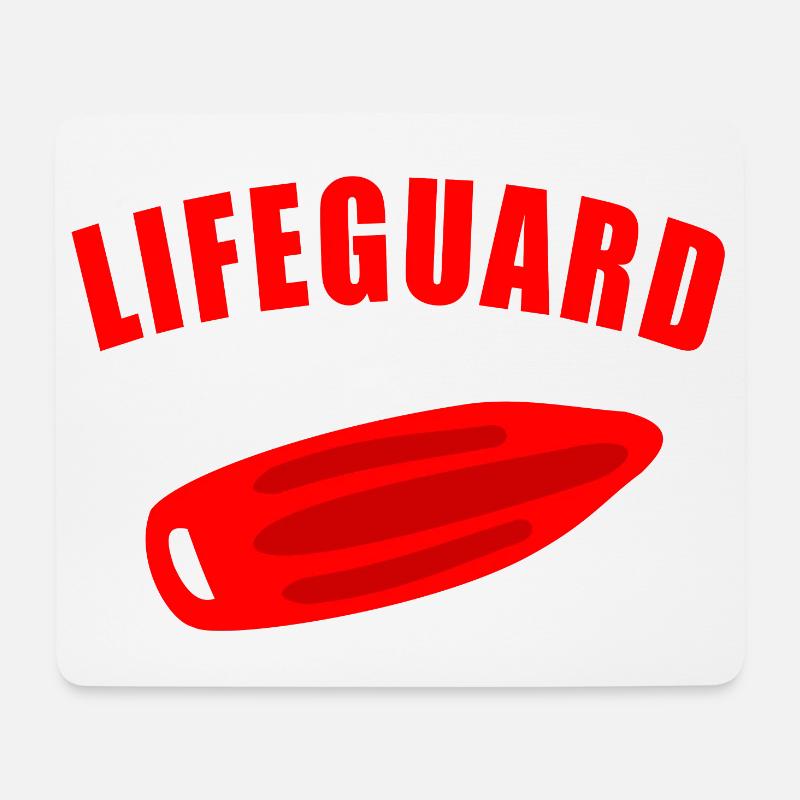 LIFEGUARD Schwimmer Rettungsschwimmer Bademeister - Mousepad (Querformat) - Weiß