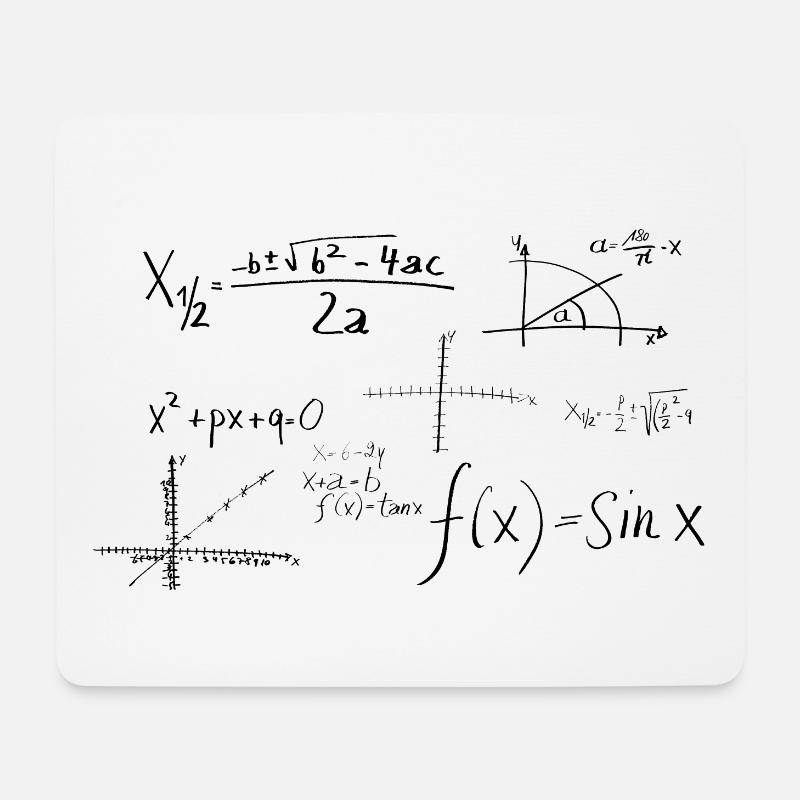 Mathematics - Mouse Pad (horizontal) - white