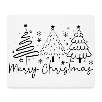 Merry Christmas - Mousepad (Querformat) - Weiß - Vorne