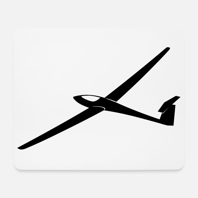 Segelflieger Thermik - Segelflug Vintage Sticker - Mousepad (Querformat) - Weiß