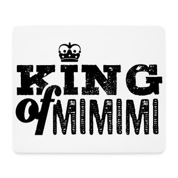 King of Mimimi - rumheulen Spruch - Mousepad (Querformat) - Weiß - Vorne
