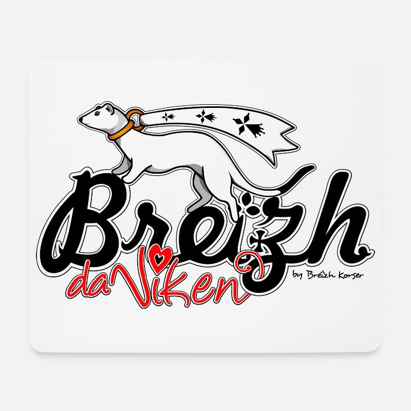 Breizh da Viken (Brittany Forever) - Mousepad (Querformat) - Weiß
