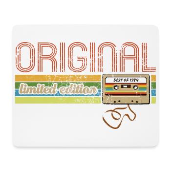 Original Best of 1984 - 40. Geburtstag, Kassette - Mousepad (Querformat) - Weiß - Vorne