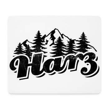 Harz - Wald und Berge Wandern Erholung - Mousepad (Querformat) - Weiß - Vorne