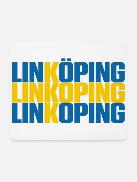 Linköping Schweden Fahne - Mousepad (Querformat) - Weiß