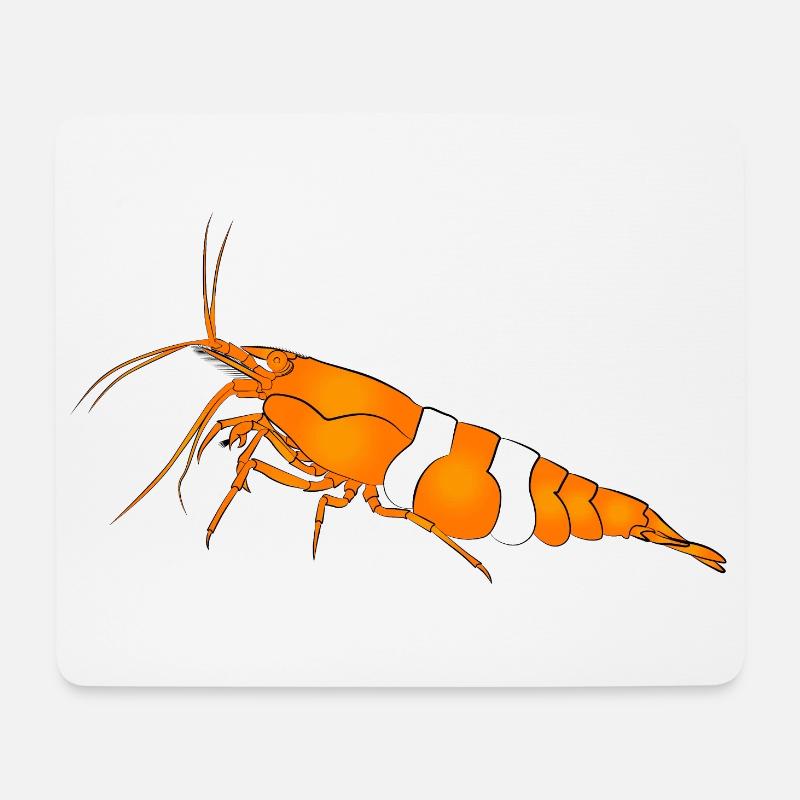 Garnele, shrimp Neocaridina davidi, Aquarium - Mousepad (Querformat) - Weiß