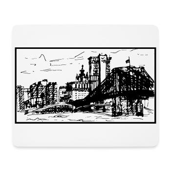 Skyline New York - Mousepad (Querformat) - Weiß - Vorne