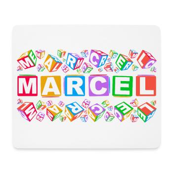 MARCEL colourful cubes - Mousepad (Querformat) - Weiß - Vorne