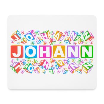 JOHANN colourful cubes - Mousepad (Querformat) - Weiß - Vorne