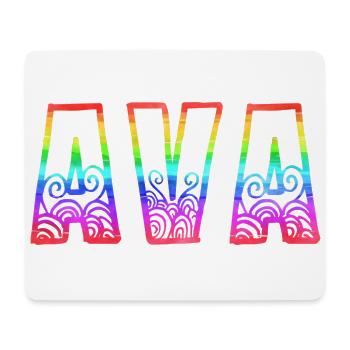 ava rs rainbow - Mouse Pad (horizontal) - white - Front