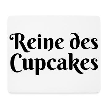 Reine des cupcakes cadeau pâtisserie patissière - Tapis de souris (format paysage) - blanc - Devant
