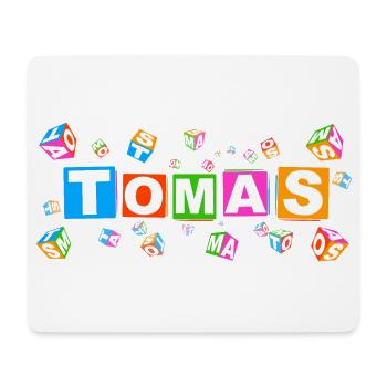 TOMAS colourful cubes - Mousepad (Querformat) - Weiß - Vorne