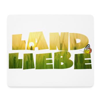 natur 3 landliebe mit weizen und schmetterling - Mousepad (Querformat) - Weiß - Vorne