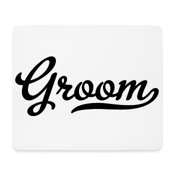 Bräutigam - Mousepad (Querformat) - Weiß - Vorne