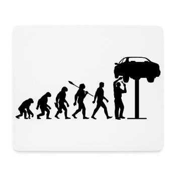 Evolution - Car - Car Mechanic - Mechanic - Mouse Pad (horizontal) - white - Front