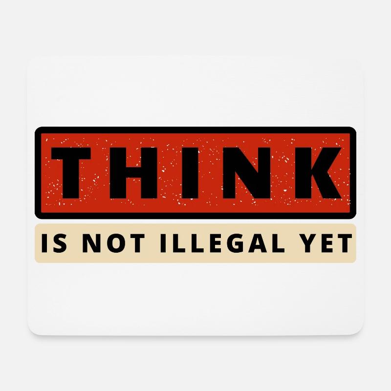 THIK ist noch nicht illegal - Mousepad (Querformat) - Weiß