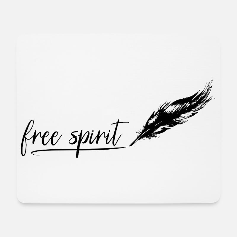 Free Spirit - Mousepad (Querformat) - Weiß