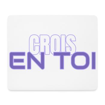Crois en Toi - Tapis de souris (format paysage) - blanc - Devant