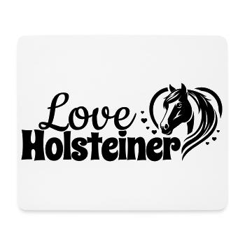 Holsteiner Love Heart Horse Head - Mouse Pad (horizontal) - white - Front