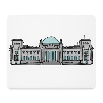 Reichstag building BERLIN c - Mouse Pad (horizontal) - white - Front