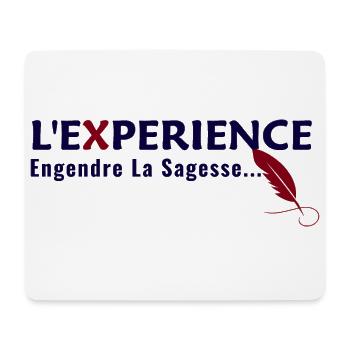 "Experience, begets Wisdom" Quote - Mouse Pad (horizontal) - white - Front