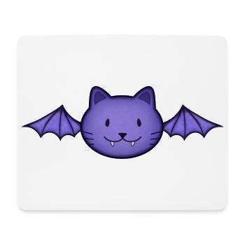 Bat cat - Mouse Pad (horizontal) - white - Front