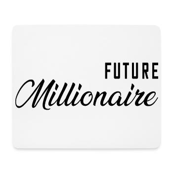 Future Millionaire Zukünftiger Millionär - Mousepad (Querformat) - Weiß - Vorne