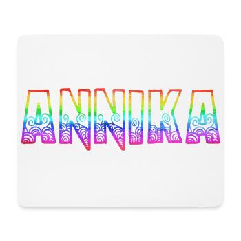 annika rs regenbogen - Mousepad (Querformat) - Weiß - Vorne