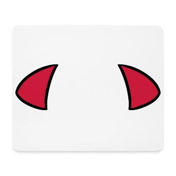 Oreilles du diable devil ears oreilles diable - Tapis de souris (format paysage) - blanc - Devant