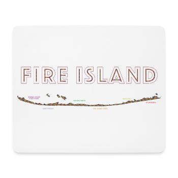 Fire Island Pride - Mouse Pad (horizontal) - white - Front