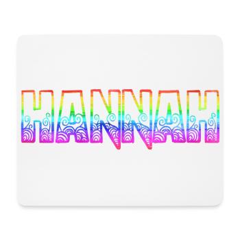 hannah rs regenbogen - Mousepad (Querformat) - Weiß - Vorne