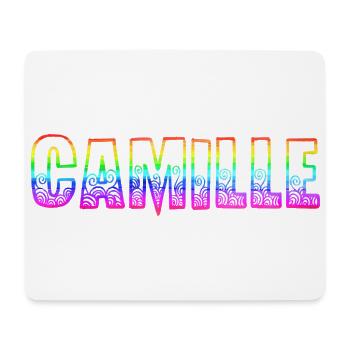 camille rs rainbow - Mouse Pad (horizontal) - white - Front
