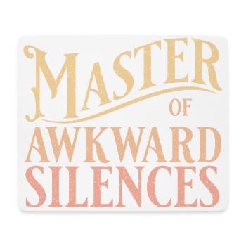 Master of awkward silences in yellow - Mousepad (Querformat) - Weiß - Vorne