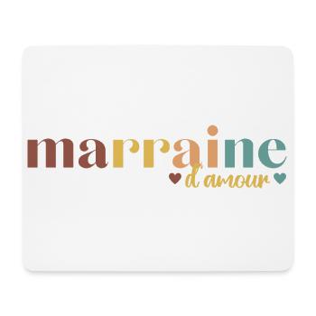 Marraine d' amour cadeau pour marraine - Tapis de souris (format paysage) - blanc - Devant