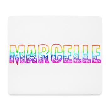 marcelle rs arc-en-ciel - Tapis de souris (format paysage) - blanc - Devant