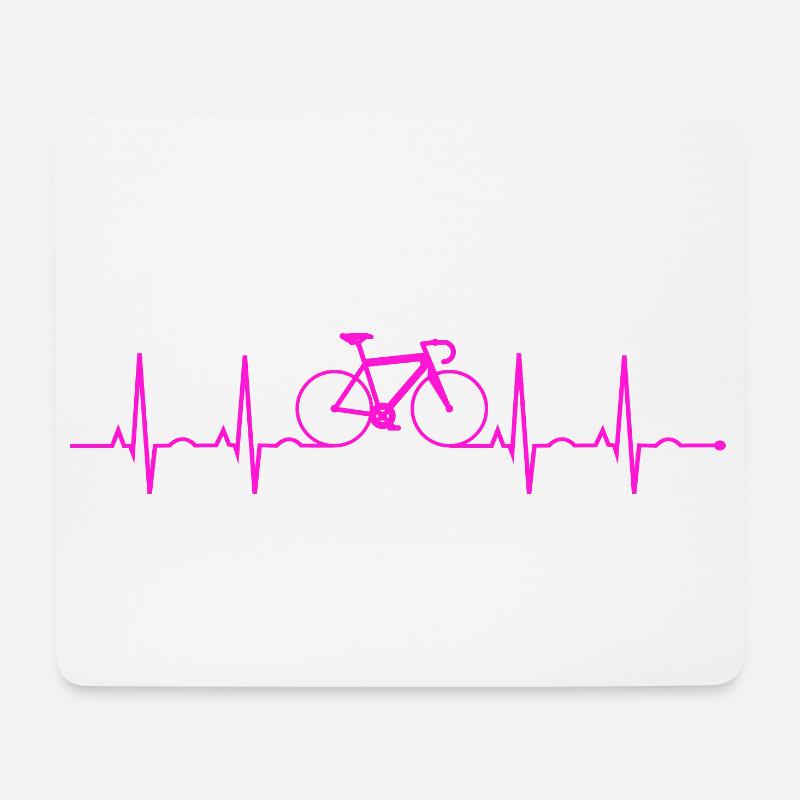 Fahrrad Geschenk Radfahrer Rennrad MTB BMX Fixie - Mousepad (Querformat) - Weiß