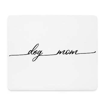 dog mom dog mom minimalist design - Mouse Pad (horizontal) - white - Front
