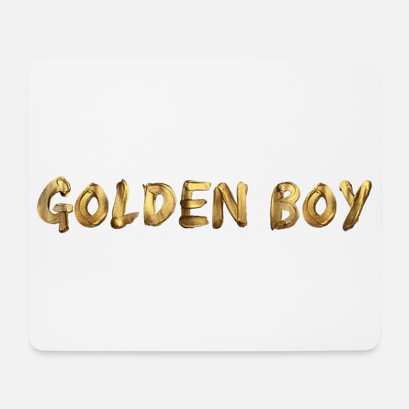 Golden Boy - Mousepad (Querformat) - Weiß