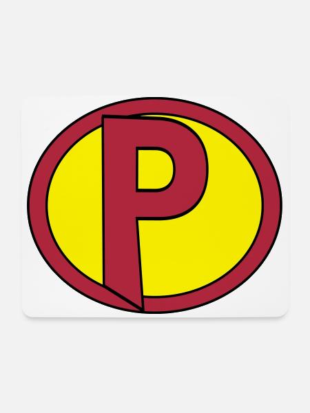 Super, Superheld, Superheldin, Hero, P - Mousepad (Querformat) - Weiß