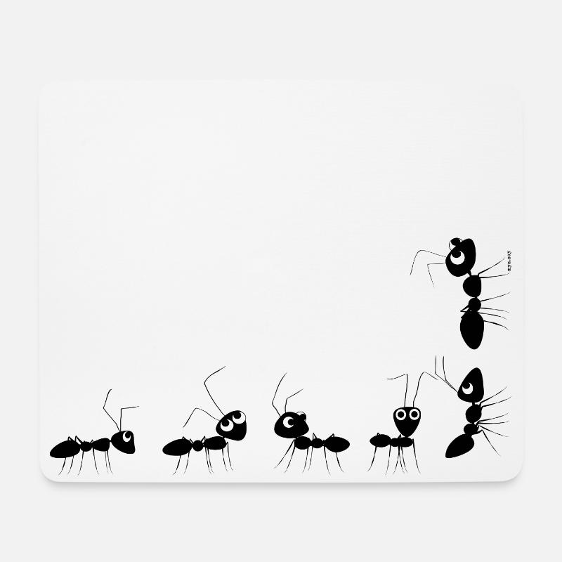 Ameisen - Mousepad (Querformat) - Weiß